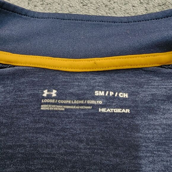 Under Armour Shirt Men's Blue Project Rock Pull Over Quarter Zip Size S - Picture 6 of 12